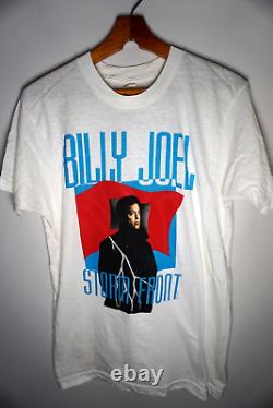 Vintage Billy Joel Storm Front Tour Concert T Shirt Large 90s Signed 1989 1990