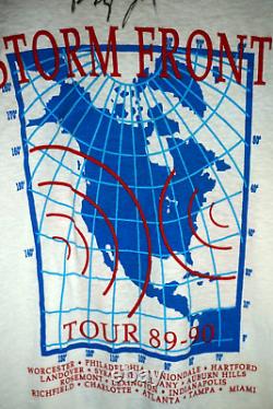 Vintage Billy Joel Storm Front Tour Concert T Shirt Large 90s Signed 1989 1990