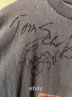 Vintage Boston World Tour 1997 Band Signed T-shirt Rare! Tom Scholz, Etc