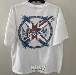 Vintage Def Leppard 2002 Tour Shirt Size XL- Signed By Band- Joe-Sav-Rick/Viv/Ph