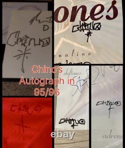 Vintage Deftones 1996 Warped Tour Shirt Chino Signed RARE Deftallica 90s Korn