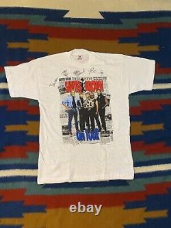 Vintage Signed Sawyer Brown Tour T-Shirt The Boys and Me Clean XL