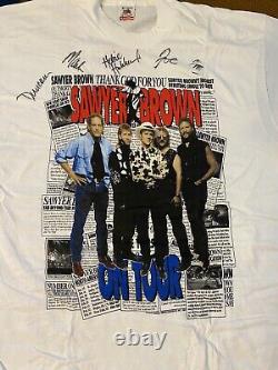 Vintage Signed Sawyer Brown Tour T-Shirt The Boys and Me Clean XL