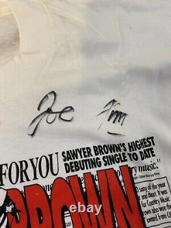 Vintage Signed Sawyer Brown Tour T-Shirt The Boys and Me Clean XL