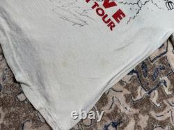 Vintage Whitesnake 1987 Live On Tour T-Shirt SIGNED Distressed READ