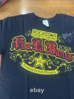 Viva la bands tour tee Presented By Bam Margera 2007 M Viva La Bam Autographed