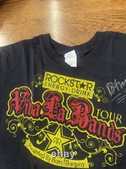 Viva la bands tour tee Presented By Bam Margera 2007 M Viva La Bam Autographed
