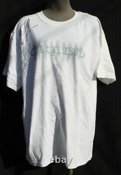 Vtg Creed Band Weathered Would Tour SCOTT STAPP Autographed Signed Shirt Mens L