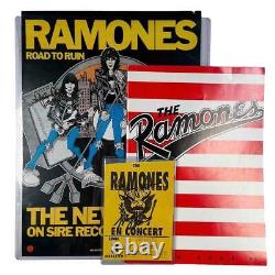 Vtg. RAMONES Punk Band Memorabilia Lot Dee Dee Johnny Marky Autographs Tour Book