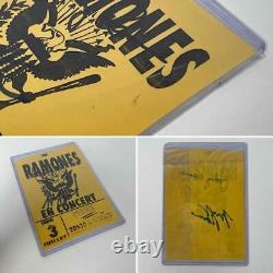 Vtg. RAMONES Punk Band Memorabilia Lot Dee Dee Johnny Marky Autographs Tour Book