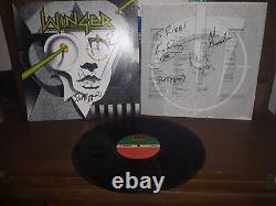 WINGER Full Band Signed LP, Winger 1988 Autographed on Tour Bus? Kip Winger