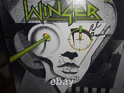 WINGER Full Band Signed LP, Winger 1988 Autographed on Tour Bus? Kip Winger