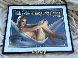 White Zombie Band Signed Supersexy Swingin Sounds Poster CD Lp Rob 1996 Tour