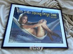 White Zombie Band Signed Supersexy Swingin Sounds Poster CD Lp Rob 1996 Tour