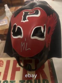 Whole band (puscifer/TOOL) signed Money Shot Tour Mask, poster and pass
