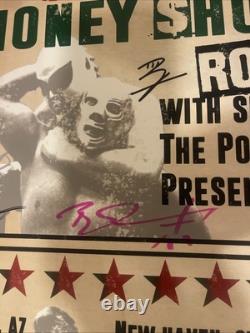 Whole band (puscifer/TOOL) signed Money Shot Tour Mask, poster and pass