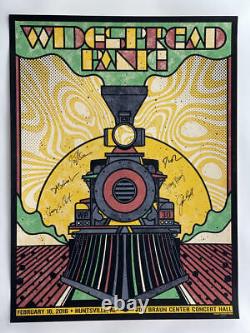 Widespread Panic Band Signed Autograph 18x24 Concert Tour Poster 2/16/16 Rare