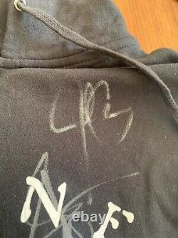 XL Journey Eclipse Tour Full 5 Member Band Signed Autographed Sweatshirt Rare