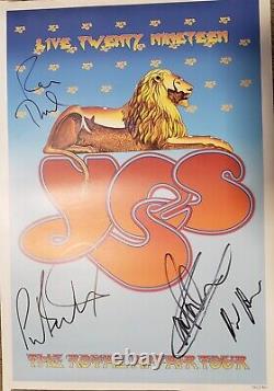 YES 2019 Royal Affair Band Concert Tour Poster signed 13x19 Limited Edition