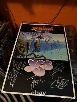 YESTIVAL YES BAND TOUR POSTER 2017 SIGNED BY THE WHOLE BAND (even Anderson)