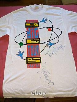 Yes Band SIGNED Big Generator 87 Live Tour T-Shirt Size Large