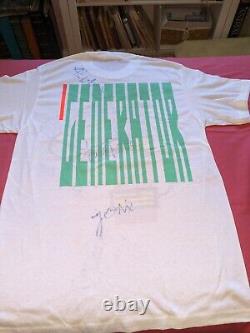 Yes Band SIGNED Big Generator 87 Live Tour T-Shirt Size Large