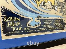 Yonder Mountain String Band Cabin Fever Tour Poster 2011 SIGNED And Framed