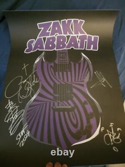 ZAKK SABBATH- Band Signed 2024 Tour Poster