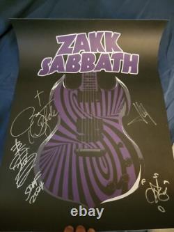 ZAKK SABBATH- Band Signed 2024 Tour Poster